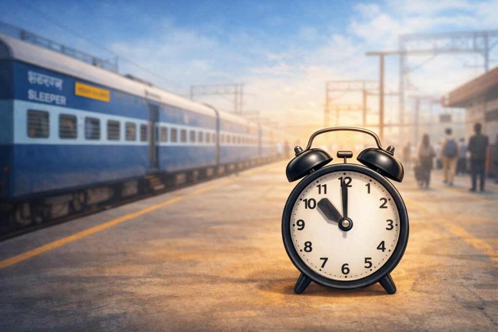 Train chart preparation time 8 hours before departure

