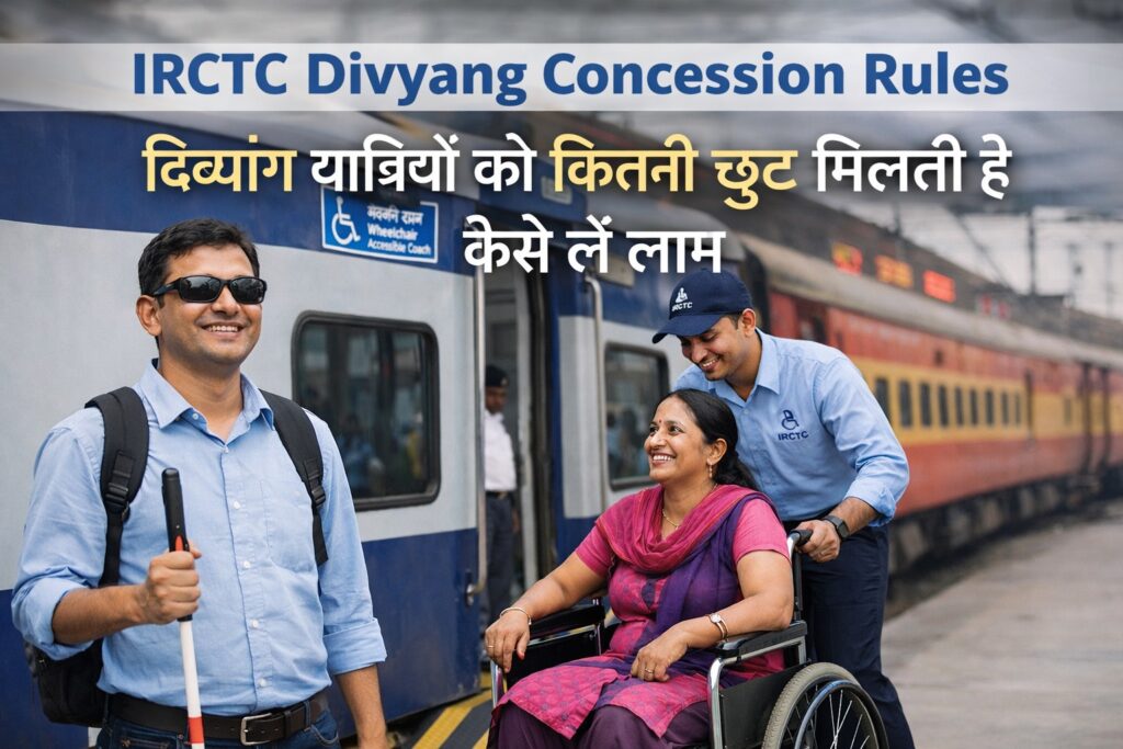 IRCTC Divyang Concession Rules for disabled passengers in Indian Railways