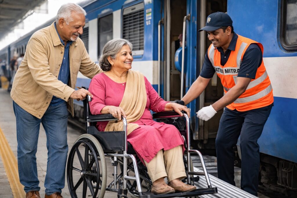 Indian Railways facilities for senior citizens like lower berth and Yatri Mitra

