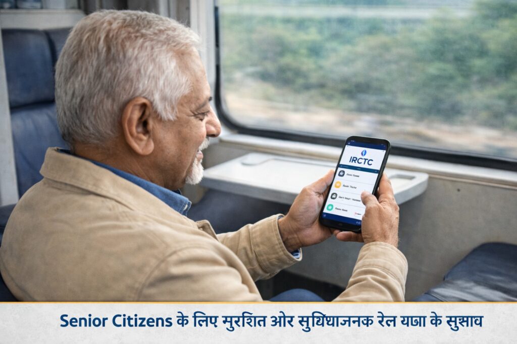 Senior citizen train travel tips and IRCTC information