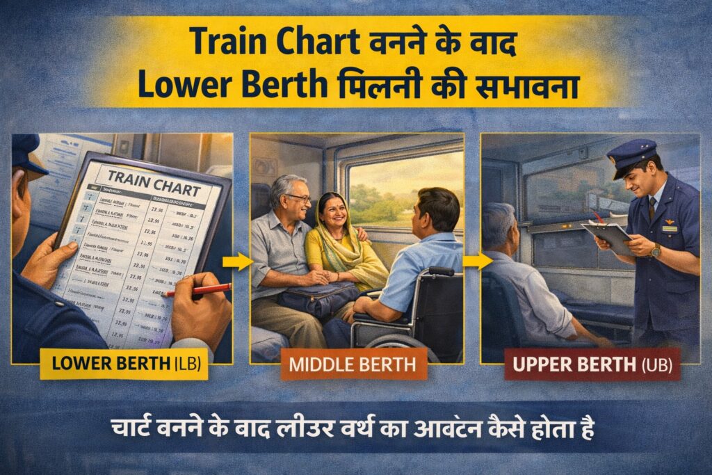 IRCTC lower berth rules for senior citizen, women and divyang passengers