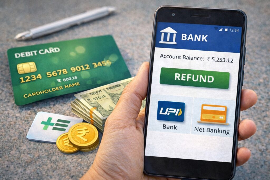 train ticket refund bank processing time irctc