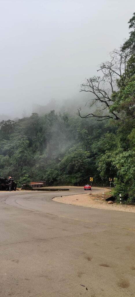 Western Ghats ghat road during Bangalore to Gokarna road trip

