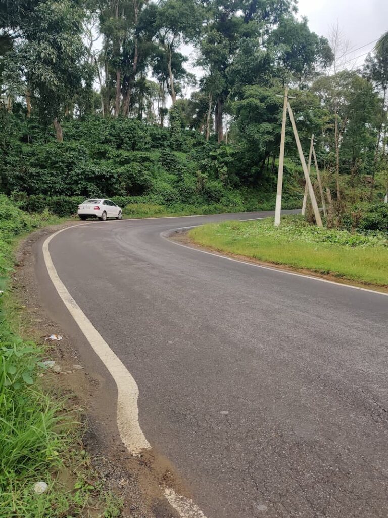 Bangalore to Coorg road trip ghat road with greenery and curves