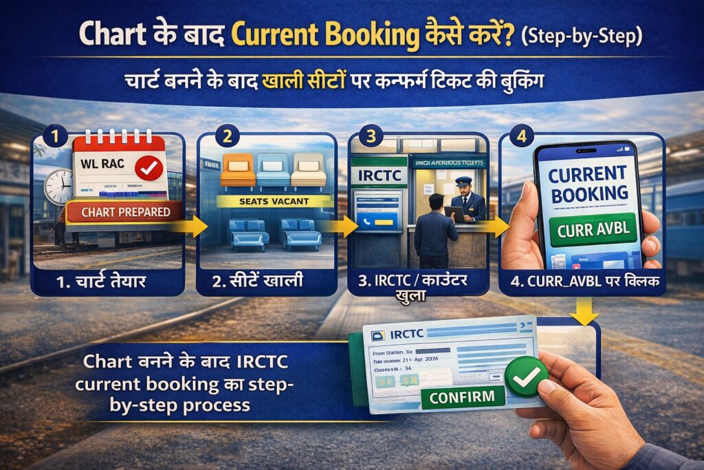  irctc current booking online kaise kare step by step

