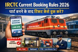 IRCTC current booking rules 2026 chart ke baad ticket kaise book kare