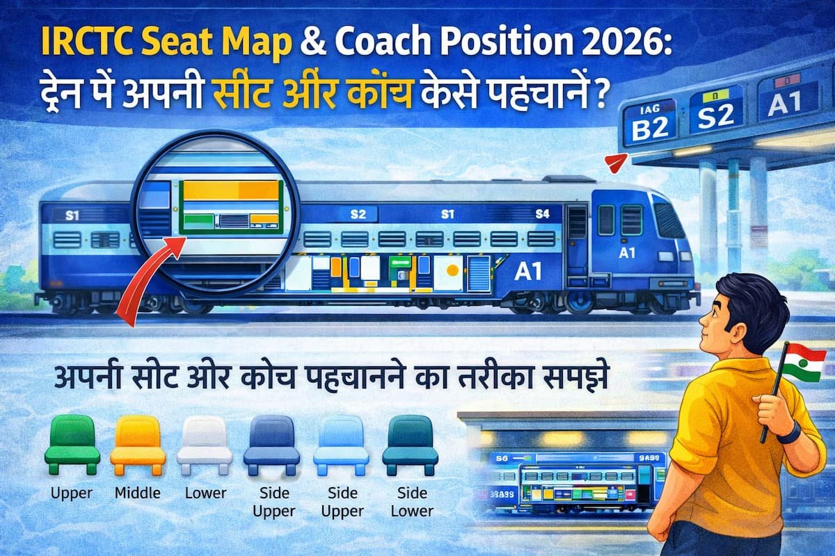 IRCTC Seat Map Coach Position 2026 Irctc Seat Map Coach Position 2026 