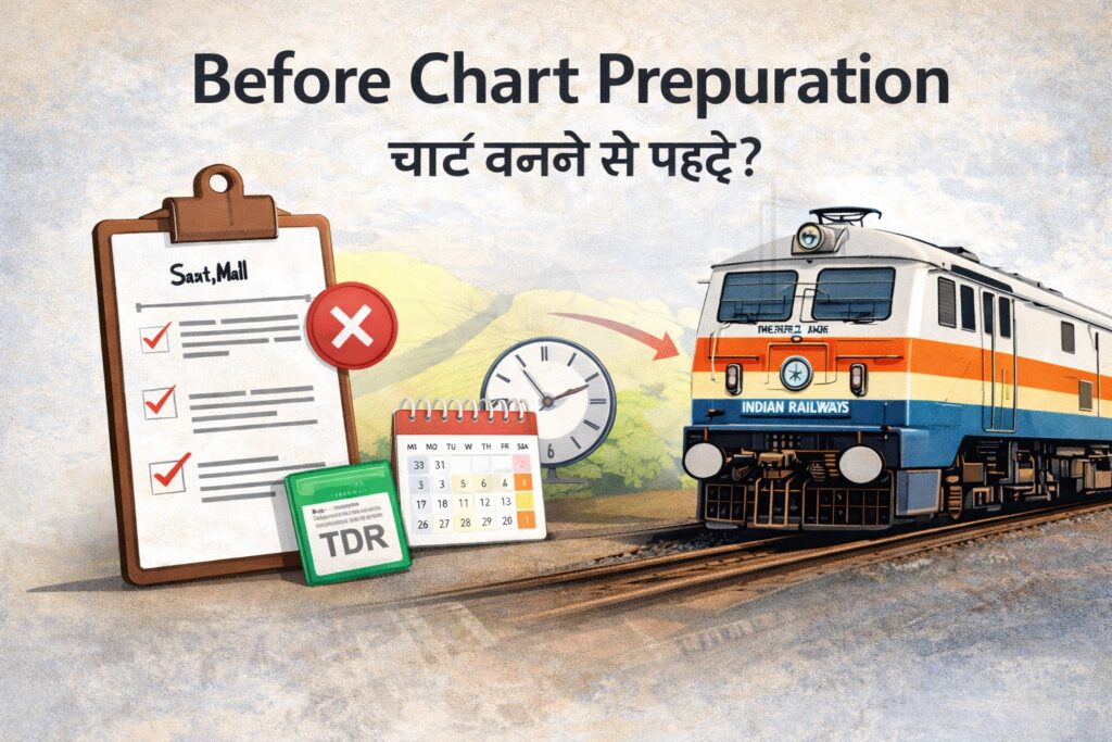 IRCTC ticket transfer before chart preparation rules

