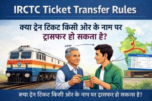 IRCTC ticket transfer rules – train ticket kisi aur ke naam par kaise transfer kare