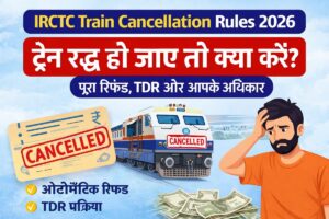 IRCTC Train Cancellation Rules 2026 – Cancelled Train Refund Process