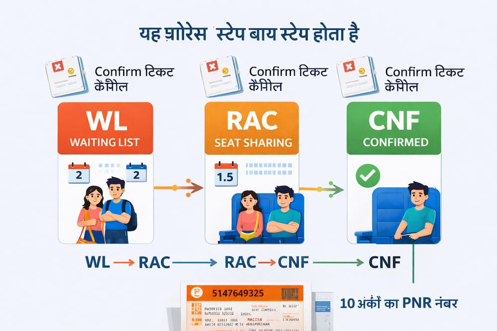 IRCTC वेबसाइट और ऐप से PNR स्टेटस चेक करने का तरीका

