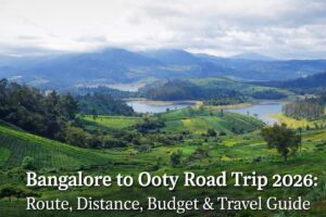 Scenic view of Nilgiri hills during Bangalore to Ooty road trip