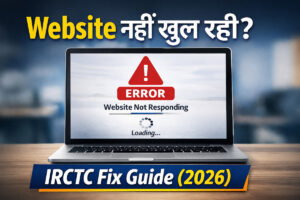 IRCTC website not opening problem fix solution 2026