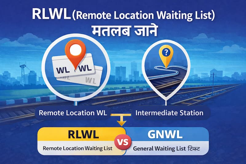 RLWL क्या होता है और रेलवे में remote location waiting list कैसे बनती है