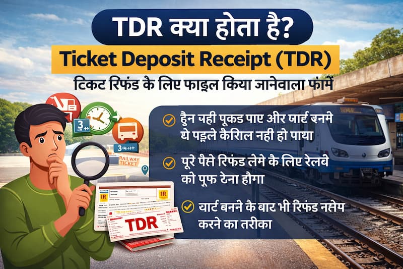 TDR क्या होता है – IRCTC Ticket Deposit Receipt Explained