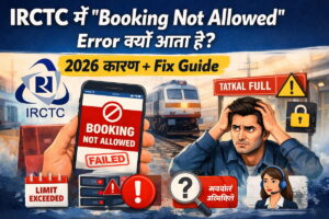 IRCTC Booking Not Allowed error क्यों आता है और कैसे ठीक करें 2026