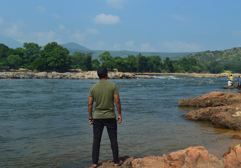 Kali river dandeli nature view western ghats forest river Karnataka
