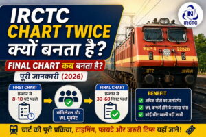 IRCTC chart twice kyon banta hai final chart timing waiting list confirmation Hindi