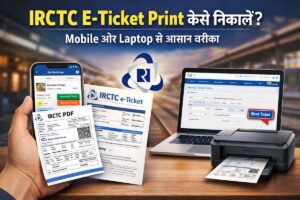 IRCTC e ticket print kaise nikale mobile aur laptop se step by step guide