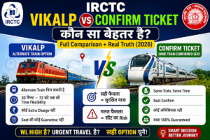 irctc vikalp vs confirm ticket kaun sa better hai comparison Hindi
