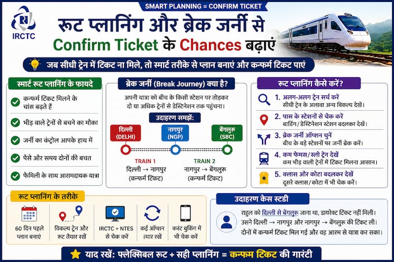 train route planning break journey india railway