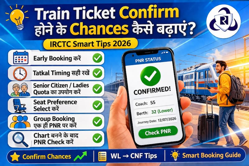 train ticket confirm chances tips IRCTC smart booking guide

