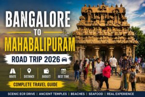 Bangalore to Mahabalipuram road trip 2026 with Shore Temple and ECR coastal drive