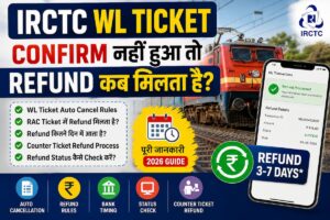 IRCTC WL ticket refund rules 2026